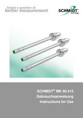 Schmidt MK 40.415 Instructions For Use Manual