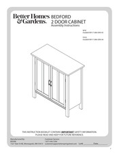 Better Homes and Gardens BH17-084-099-44 Assembly Instructions Manual