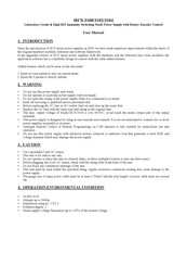 Manson Engineering Industrial HCS-3102 User Manual