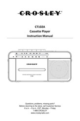 Crosley CT102A Instruction Manual