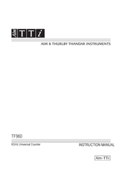 Aim-TTI TF960 Instruction Manual