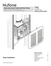 NuTone LPN80F Installation Manual