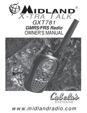 Cabela's Midland X-tra Talk GXT781 Owner's Manual