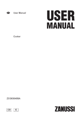 Zanussi ZCG63040BA User Manual