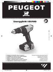 PEUGEOT EnergyDrill 18VP20 Manual
