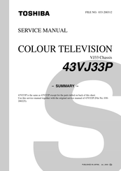 Toshiba 43VJ33P Service Manual