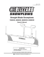 Douglas Dynamics Blizzard 8600HD Owner's Manual