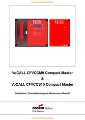 Cooper safety VoCall CFVCCS10 Compact Master Installation, Commissioning And Maintenance Manual