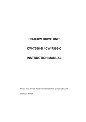 Panasonic CW-7586-B Manuals | ManualsLib