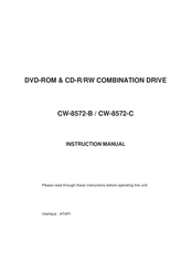 Panasonic CW-8572-C Instruction Manual