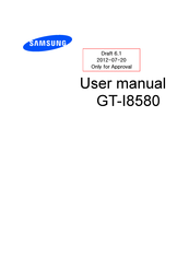 Samsung GT-I8580 User Manual