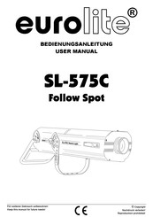 EuroLite Follow Spot SL-575C User Manual