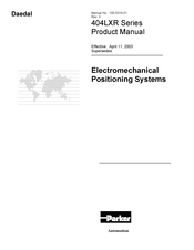 Parker Daedal 400LXR Series Product Manual