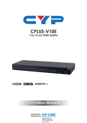CYP CPLUS-V10E Operation Manual