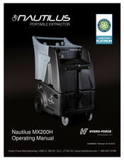 Hydro-Force Nautilus MX200H Operating Manual