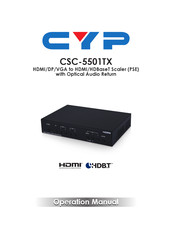 CYP CSC-5501TX Operation Manual