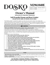 DOSKO M2961040E Owner's Manual