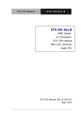Aaeon ETX-700 Instruction Manual