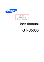 Samsung GT-S5680 User Manual