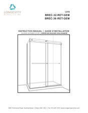 Longevity Acrylics BREC-36-RET-GEM Instruction Manual