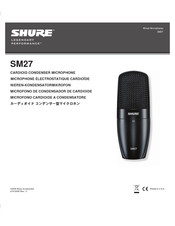 Shure SM27-SC User Manual