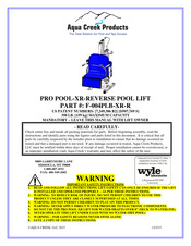 Aqua Creek Products F-004PLB-XR-R Manual