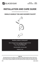 Glacier bay HD873X-4027D Installation And Care Manual