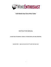 WineEnthusiast Q-50-Bottle Instruction Manual