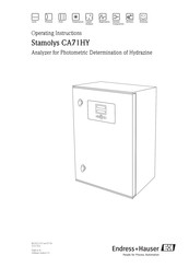 Endress+Hauser StamoLys CA 71 HY Operating Instructions Manual