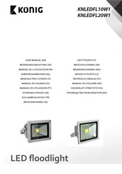 König KNLEDFL20W1 User Manual