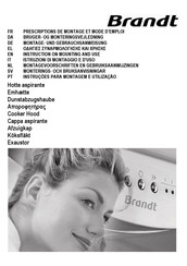 Brandt AD1046X Instruction On Mounting And Use Manual