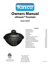 Kasco xStream 2400SF Owner's Manual