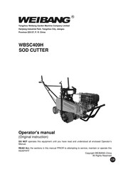 WEIBANG SC409H Operator's Manual