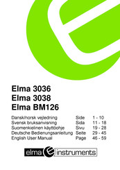Elma 3038s User Manual