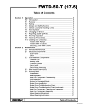 TrailMax FWTD-50-T Manual
