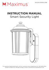 Maximus SPL08-07A1N4-ORB Instruction Manual