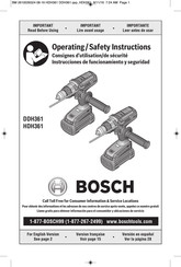 Bosch DDH361 Manual