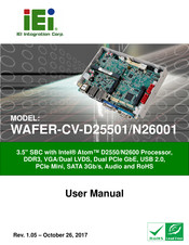 Iei Technology WAFER-CV-D25501 Series User Manual