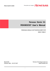 Renesas RSKM32C87 User Manual