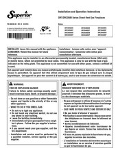 Superior Fireplaces DRT3535DEN Installation And Operation Instruction Manual
