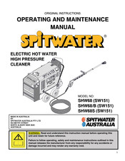 Spitwater SW151 Original Instructions Manual