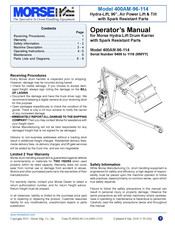 morse 400AM-96-114 Operator's Manual