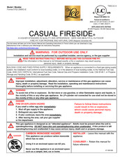 OW Lee CASUAL FIRESIDE Forma 5152-2565O-E Owner's Manual