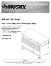Husky HOTC5209B11M Use And Care Manual