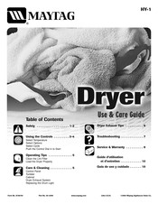 Maytag HY-1 Use & Care Manual