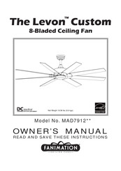 Fanimation Levon Custom MAD7912 Series Owner's Manual