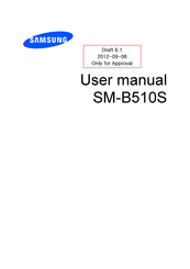 Samsung SM-B510S User Manual