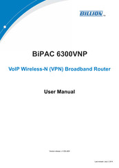 Billion BiPAC 6300VNP User Manual