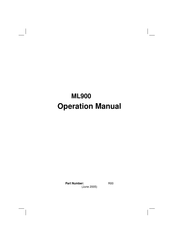 Getac Technology ML900 Operation Manual