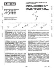 Delta T14084-SS Installation Instructions Manual